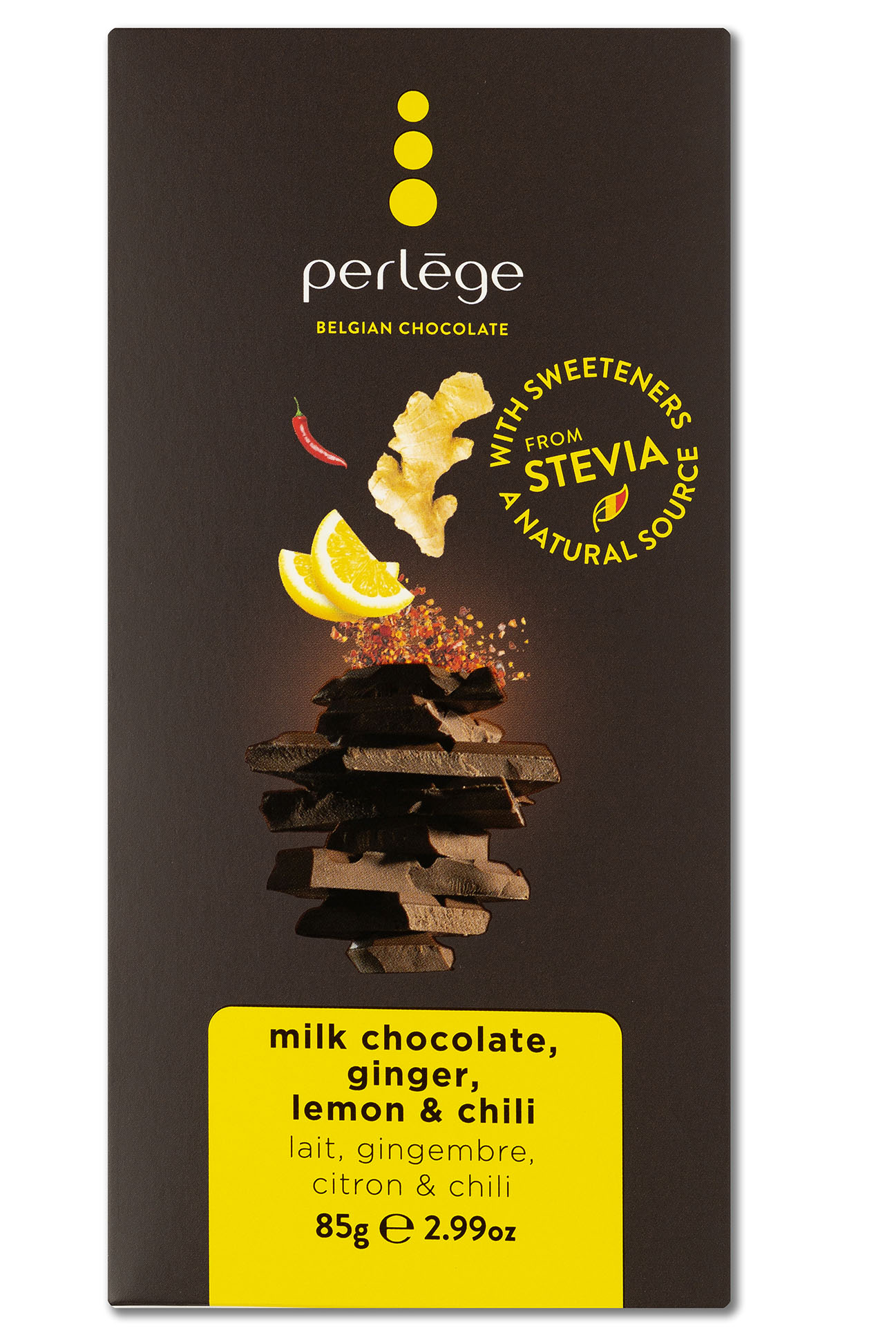Mørk sjokolade, blåbær & mandler kjeks (7%) med søtningsmidler 85 gram - Bilde 4