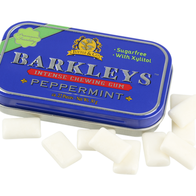 BARKLEYS INTENSE CHEWING GUM PEPPERMINT 30 gram