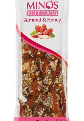 NØTTEBAR MED MANDEL OG HONNING 60g