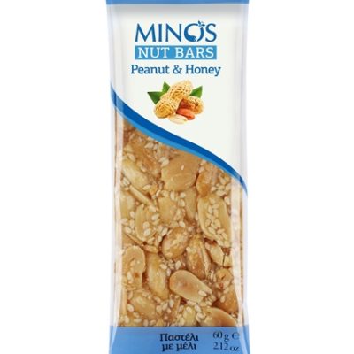 NØTTEBAR MED PEANØTT OG HONNING 60g