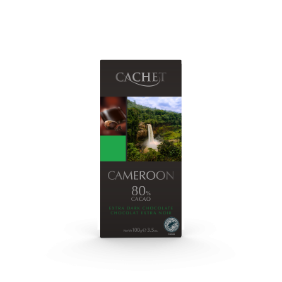 SJOKOLADEPLATE MØRK CAMEROON 80% KAKAO 100g